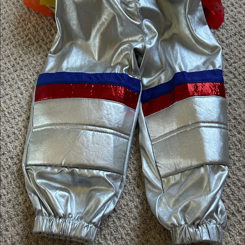 Pottery Barn Kids Silver Astronaut Costume with Red and Blue Accents - Picture 4 of 7